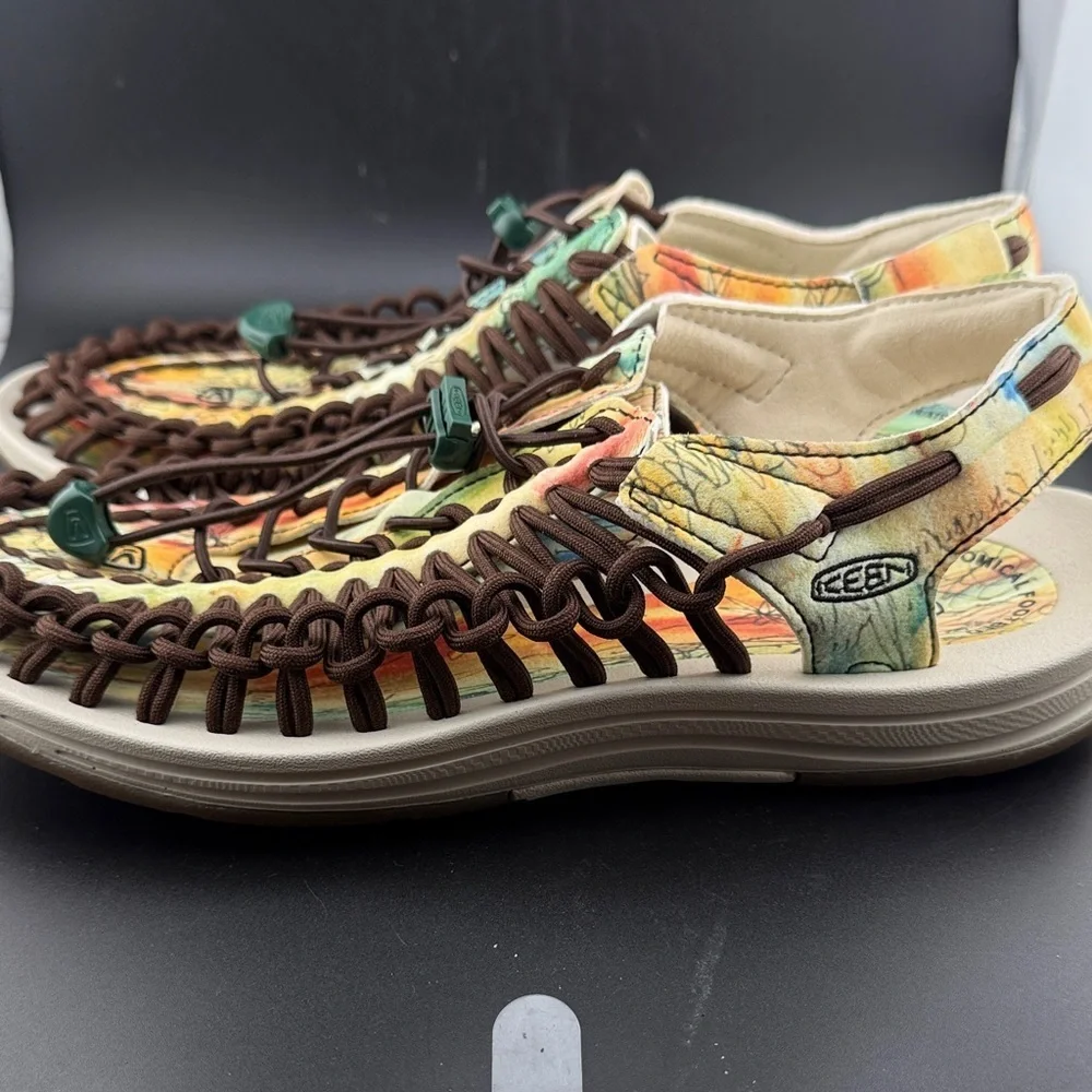Keen Uneek Size 10 Jerry Garcia Paracord Outdoor Sport Trail Sandals
